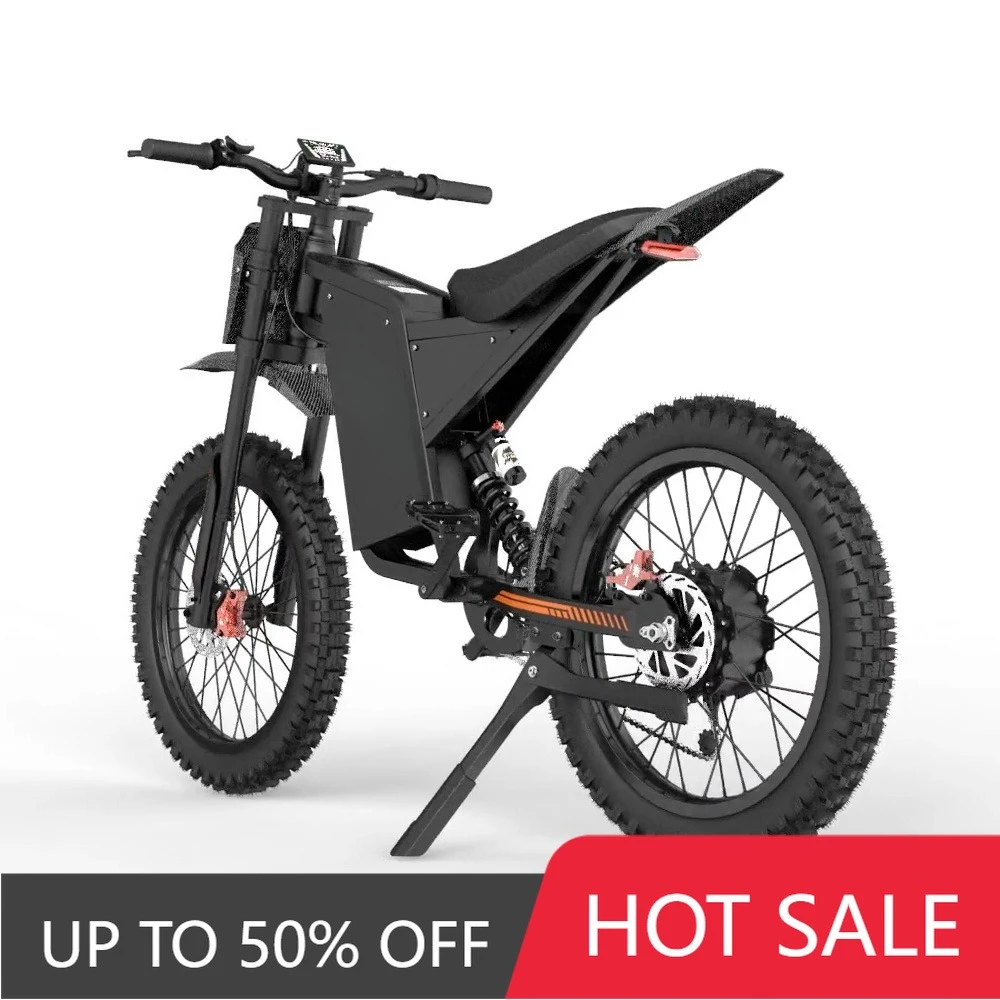 RRE High Power Mountain Bike Off-Road Electric Bike Fast Stealth Bomber Electric Mountain Bike with Burglar Alarm Adult Electric