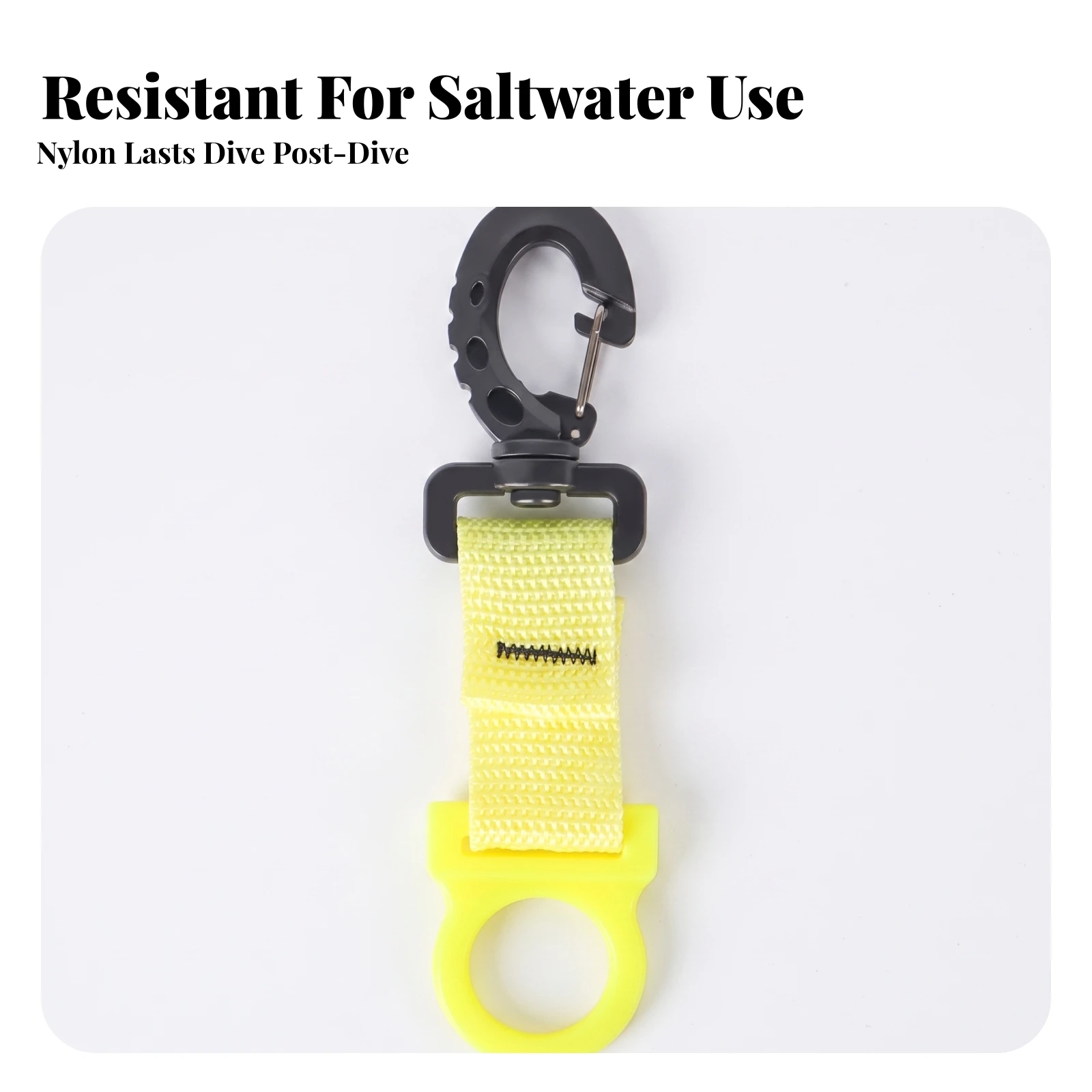 Diving Regulator Hanger Clip Space-Saving Regulator Holder with Loop Holder with Snap Hook Corrosion-Resistant for Divers