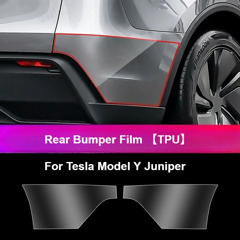 Kratzfeste Klarsichtfolie für Tesla Model Y Juniper 6-Sitzer Model YL Autotürkanten & Stoßfänger Lackschutzfolie (PPF) ClearTPU – Detail 12