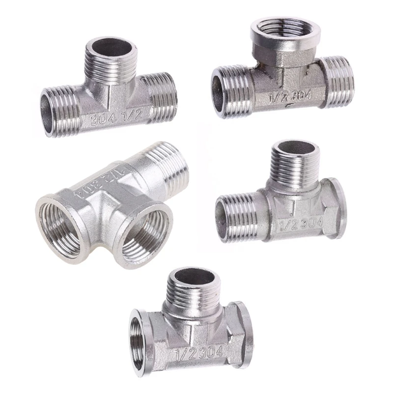 

1pc Toilet T Adapter G1/2" T-Valve 304 Copper For Bath Bidet Sprayer Shower For Connecting Angle Valve Hose Faucet Bathroom