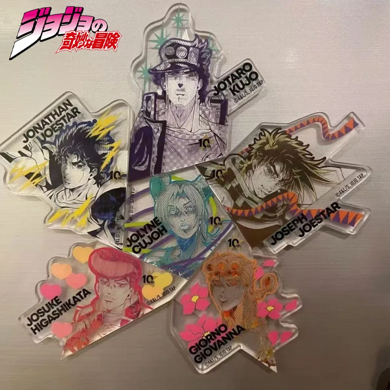 JoJo's Bizarre Adventure Magnet Acrylic Refrigerator Magnetic Sticker Anime Board Reminder Home Decoration Kitchen Accessories