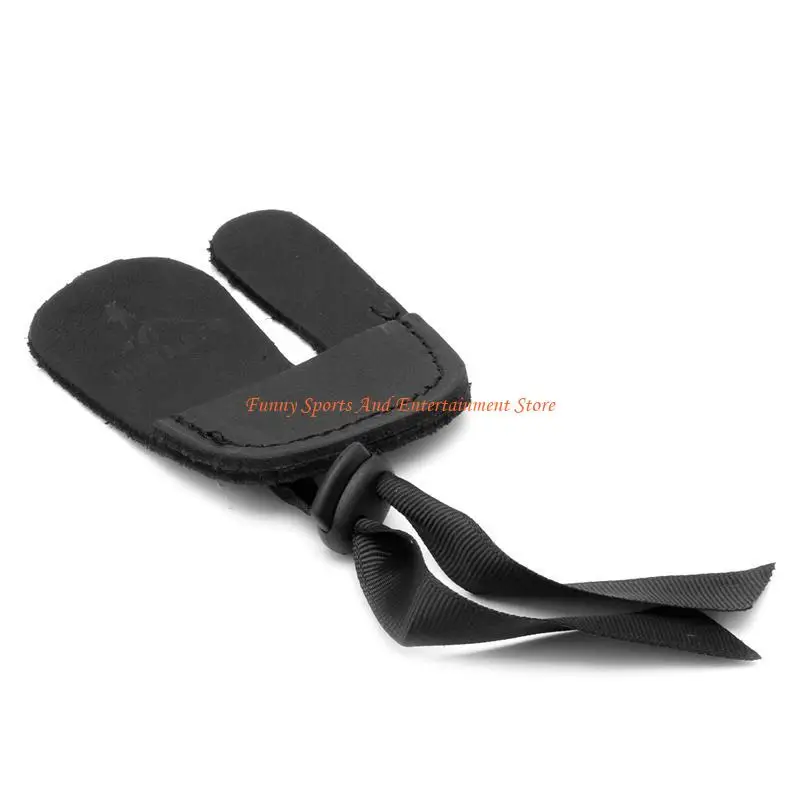 C4DE جلد البقر ثلاثة أصابع تبويب الحرس حامي قفاز الرماية الرماية الصيد القوس