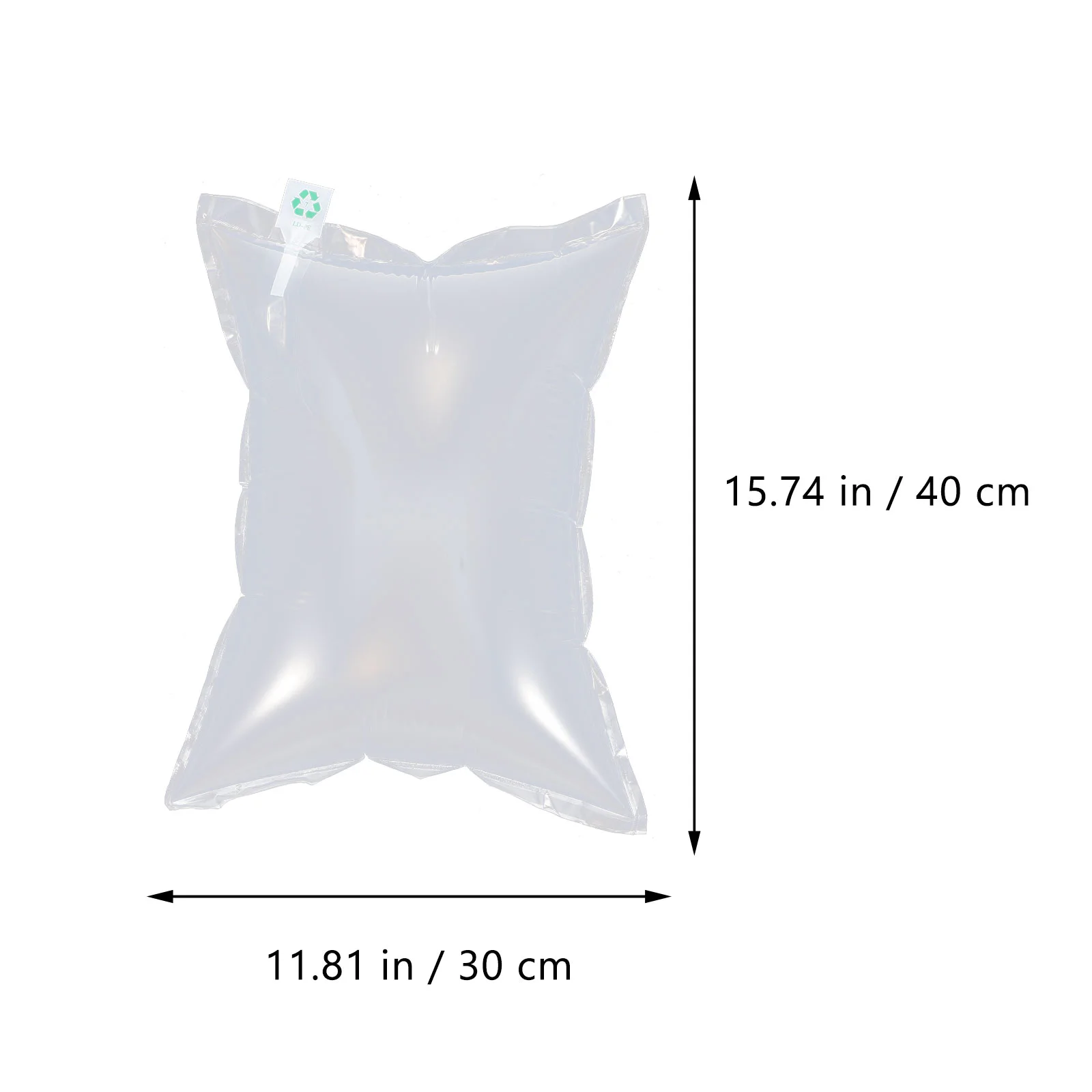 Bolsa de relleno de bolsa transparente, embalaje de burbujas de aire anticolisión, almohada de viaje, 30 Uds.