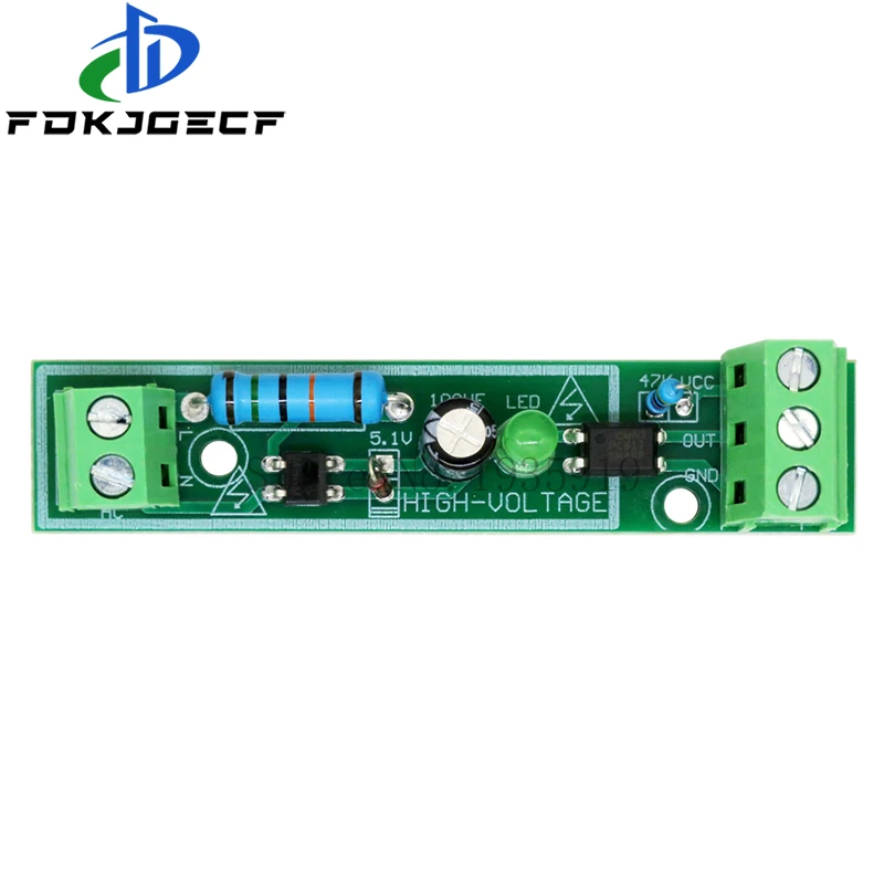 Modulo di Isolamento optoaccoppiatore AC 220V a 1 Bit scheda di rilevamento della tensione Adaptive 3-5V per modulo PLC Isolamento muslimex