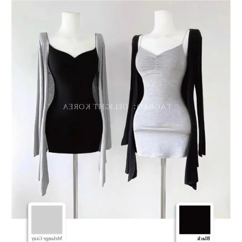 51STUDIO Comfortable Long Sleeve Light Weight Air Conditioning Cardigan Simple Style Sun Protection V Neck Fashionable Women'...