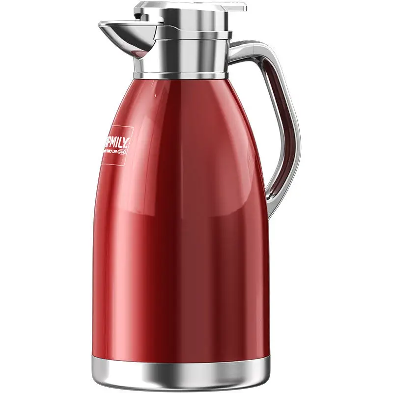 

Yjq thermal insulation pot wedding household kettle stainless steel red kettle wedding