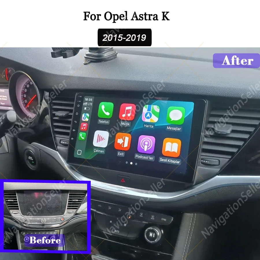 

Car Radio Multimedia For Opel Astra K 2015 2016 2017 2018 2019 Carplay Android Auto Navigation Head Unit Touch Screen Bluetooth