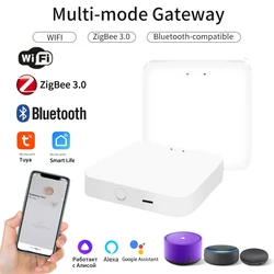 Tuya Multi-mode Gateway Hub ZigBee Bluetooth Wireless Smart Home Appliances Remote Controller Bridge Support Alexa Google Home