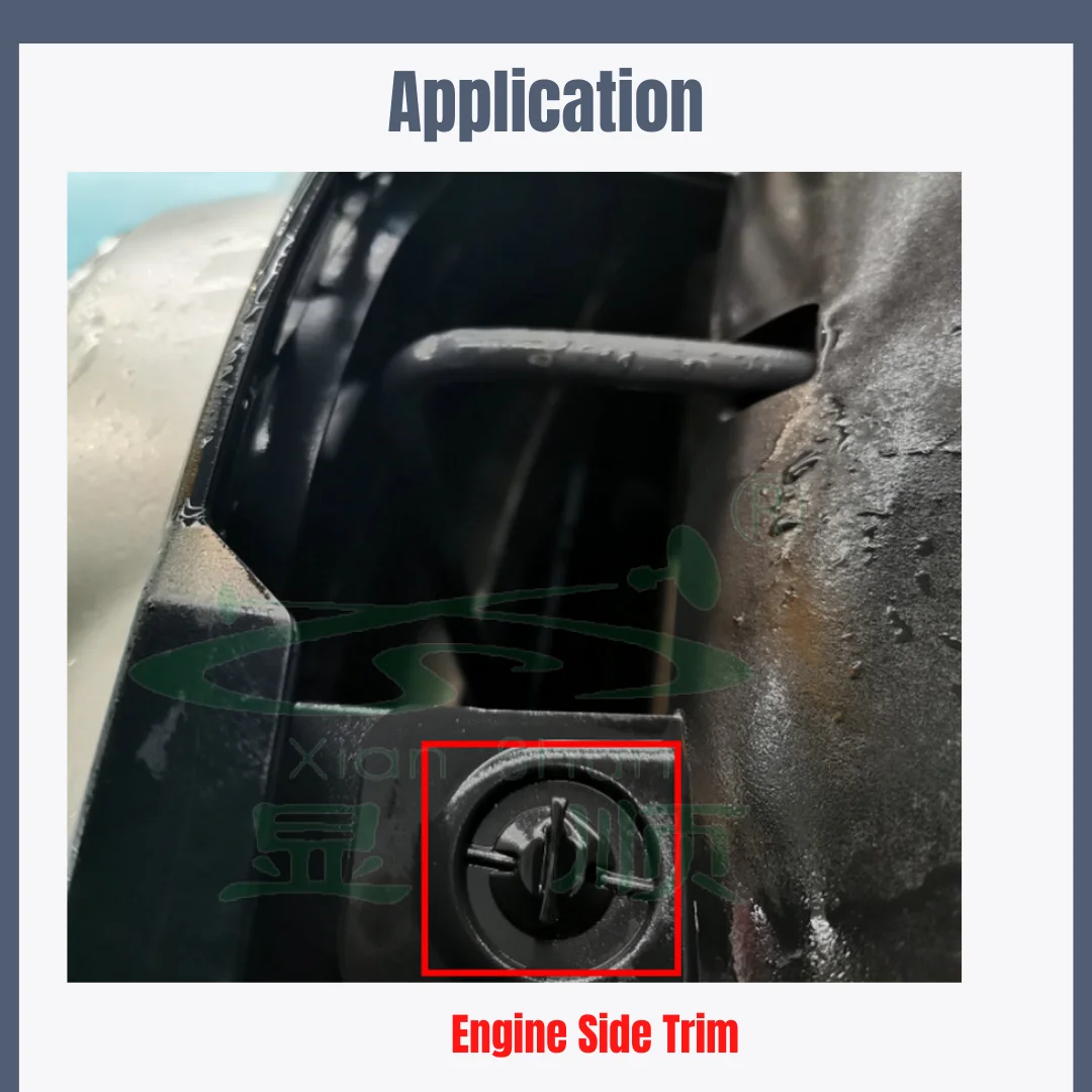 Xianshun 20szt Zatrzask przedniego błotnika Klipsy mocujące do samochodu Mercedes Benz W222 W246 W242 C117 X222 A 0029880542