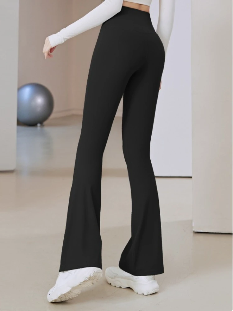 New in Women's Yoga Pants Breathable Wide Leg Gym Sports Slim Flared Tight Pants Plus Dance Trousers Leggings Female Leggings