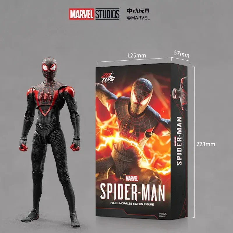 

ZD Marvel Spider Man Miles Game Articulated Joints Action Figure Ideal Model Decor Peripherals Desktop Ornament Collectible Gift