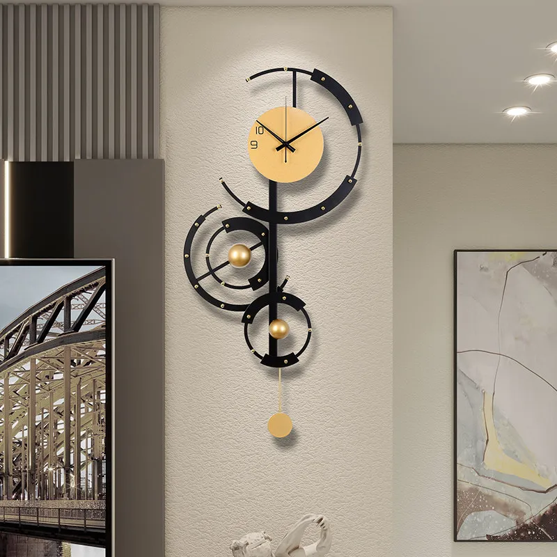 Upgrade Black Premium Wall Clock Unique Elegant Nordic Design Modern Digital Clock Living Room Orologio Da Parete Home Decor