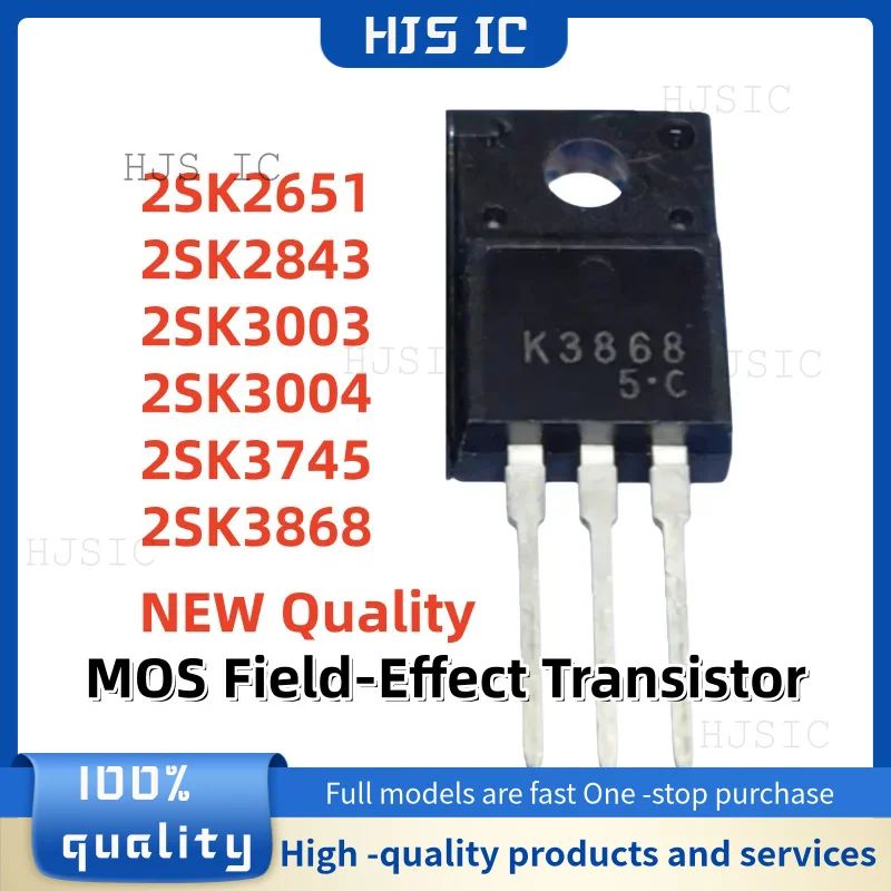 

НОВЫЕ 10 шт. 2SK2651 2SK2843 2SK3003 2SK3004 2SK3745 2SK3868 K2651 K2843 K3003 K3004 K3745 K3868 TO220F МОП-транзисторы