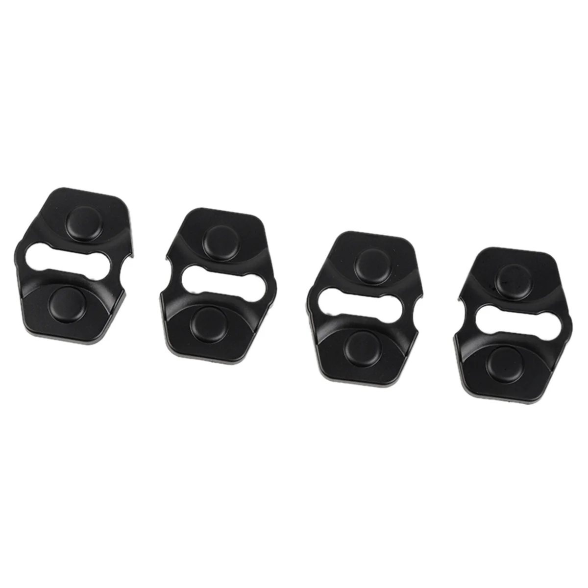 For Jeep Commander 2006-2010 Car Door Lock Buckle Protector Cover Trim Accessorie ABS Black 4PCS