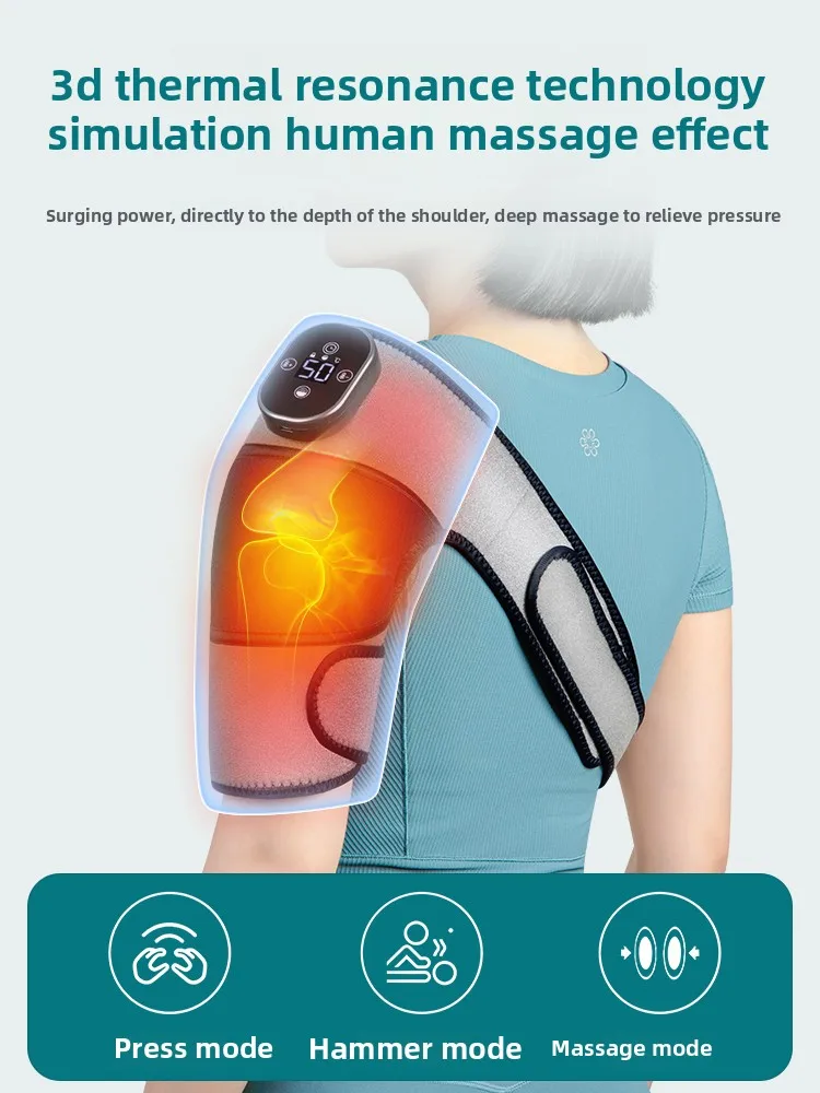 Electric Heating Shoulder & Arm Massager, Hot Compress Therapy Wrap, Warm Protector for Shoulder and Arm Pain Relief view 4