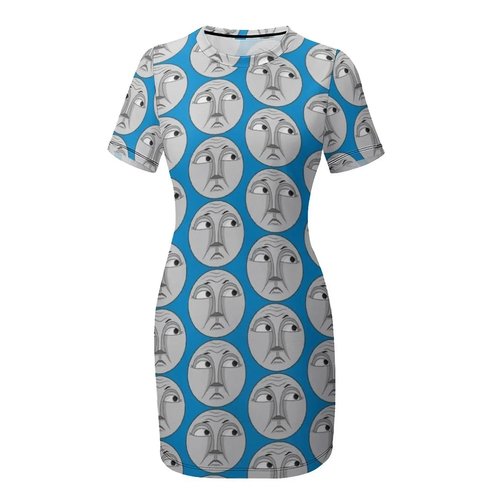 Gordon (grumpy face) Short-Sleeved Dress summer outfits for women 2025 Women's summer dresses prom dresses 2025 Dress