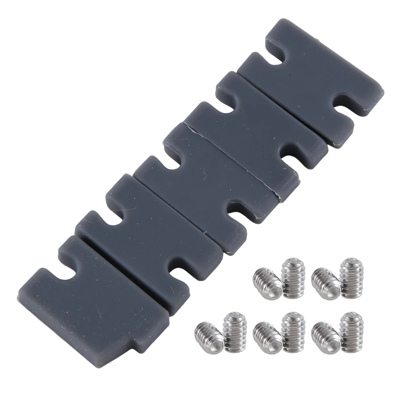 5 PCS Surfboard Tail Fin Mounting Converter Fin Box Fixing Compatibility Infills Kit & Surfboard Grub Screws Metal+PVC As Shown