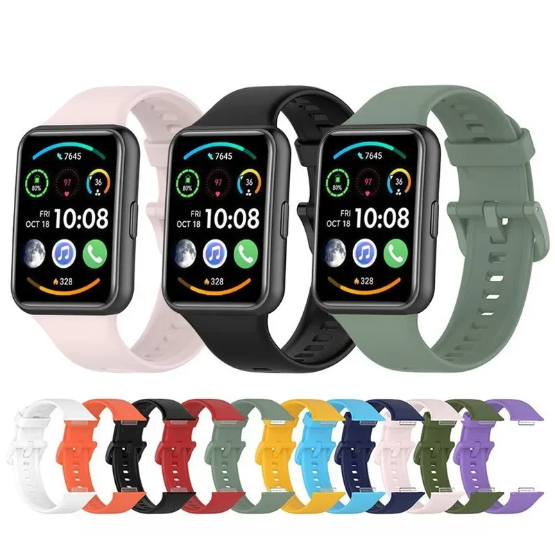 

Silicone Band For Huawei Watch Fit 2 classic Strap Wrist Band Replacement Bracelet Wristband Soft Correa for Huawei Watch Fit