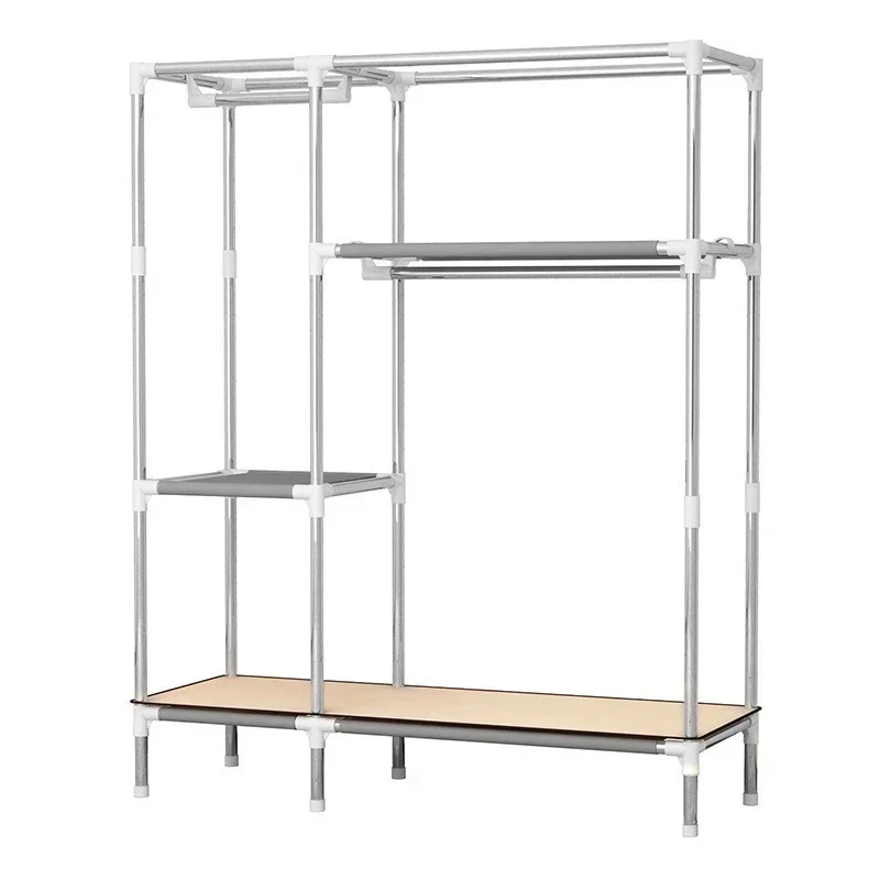 Closet Wardrobe, Portable Closet for Bedroom, Clothes Rail with Non-Woven Fabric Cover, Clothes Storage Organizer