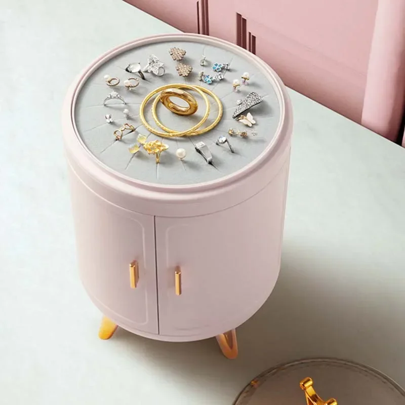 ジュエリーボックスオーガナイザーリング収納ボックスイヤリングネックレスディスプレイデスクトップオーガナイザージュエリーショーケースギフト女性のための