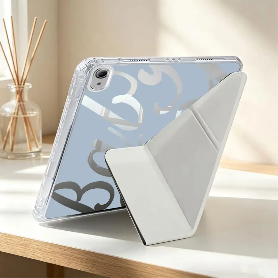 Creative Stylish English Letters With Pen Slot Cover Tablet Case For Samsung Galaxy Tab S9 Plus A11 A8 S7 FE A9 Plus S8 S10 Lite