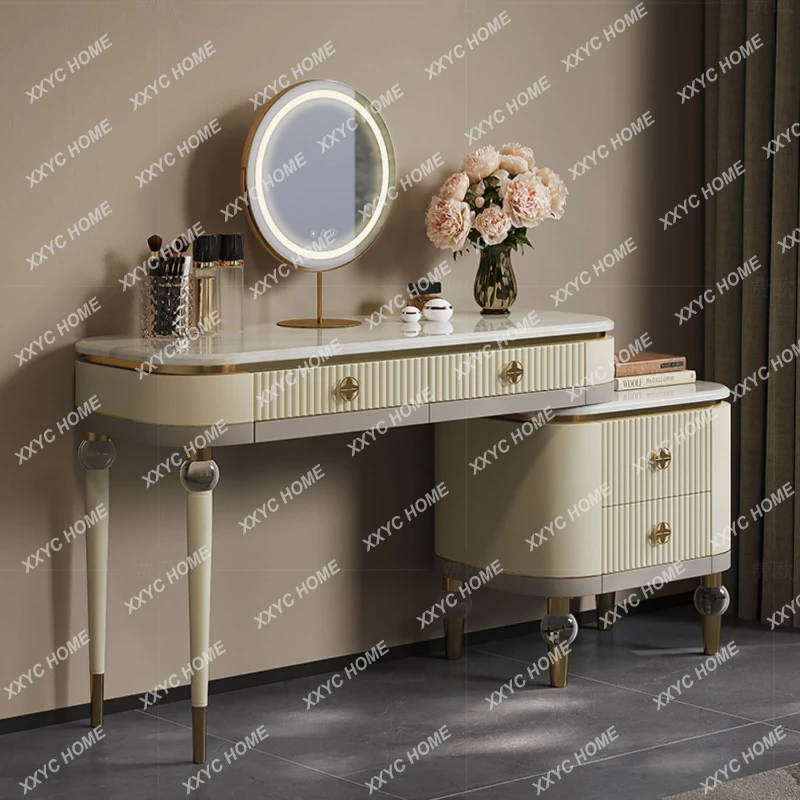 

Light Luxury Makeup Table Bedroom Marble Fashion Furniture Integrated Combination High-End Dresser