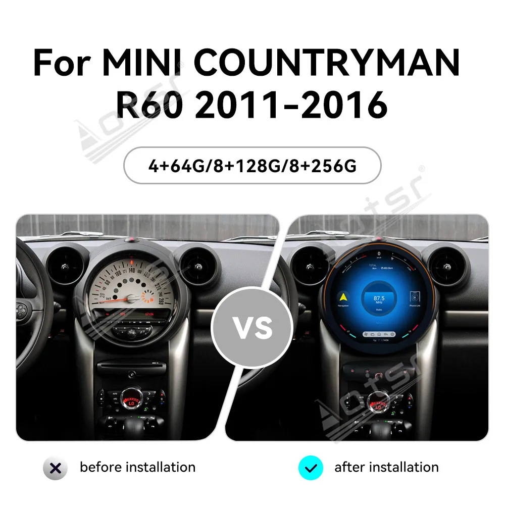 11.8 Inch Car Radio For BMW Mini Countryman R60 2011-2016 Multimedia Player Carplay GPS Navigation Car Accessories HD Screen 4G