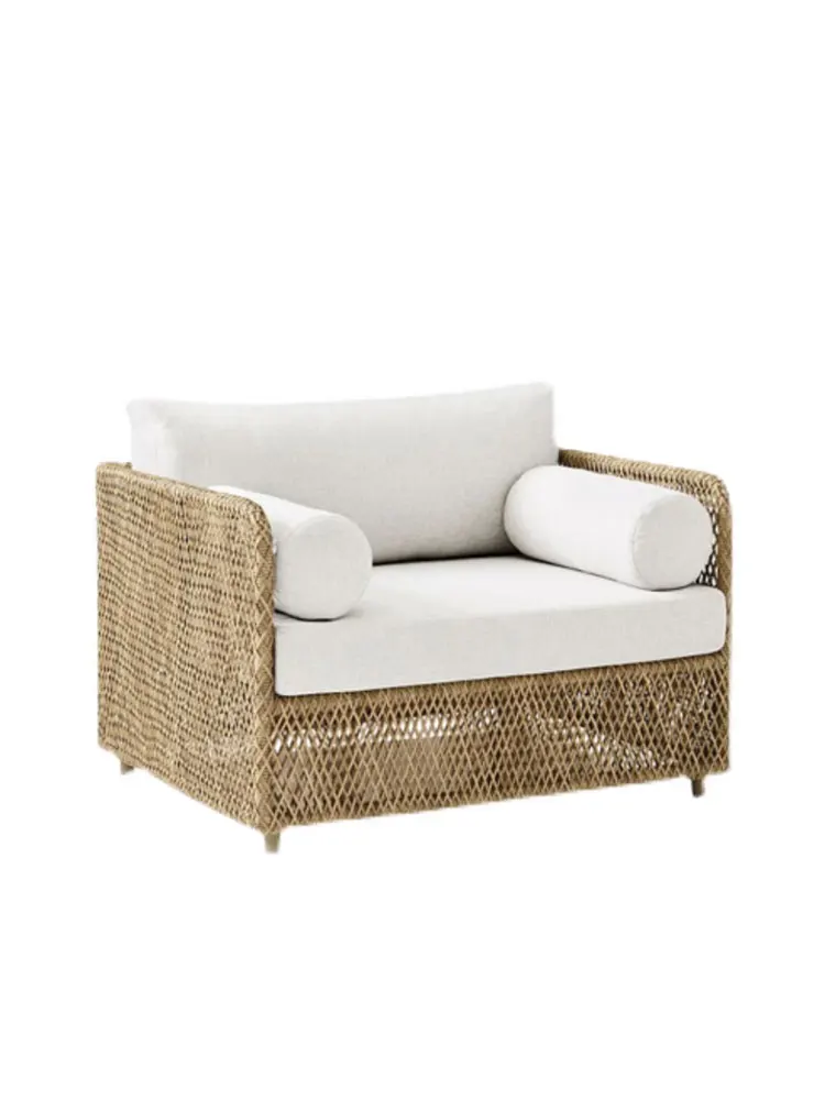 Vine Weaving Sofa, Leisure Courtyard Combination, Waterproof, Sunscreen, Outdoor Terrace, Garden, Balcony, Vine Chair