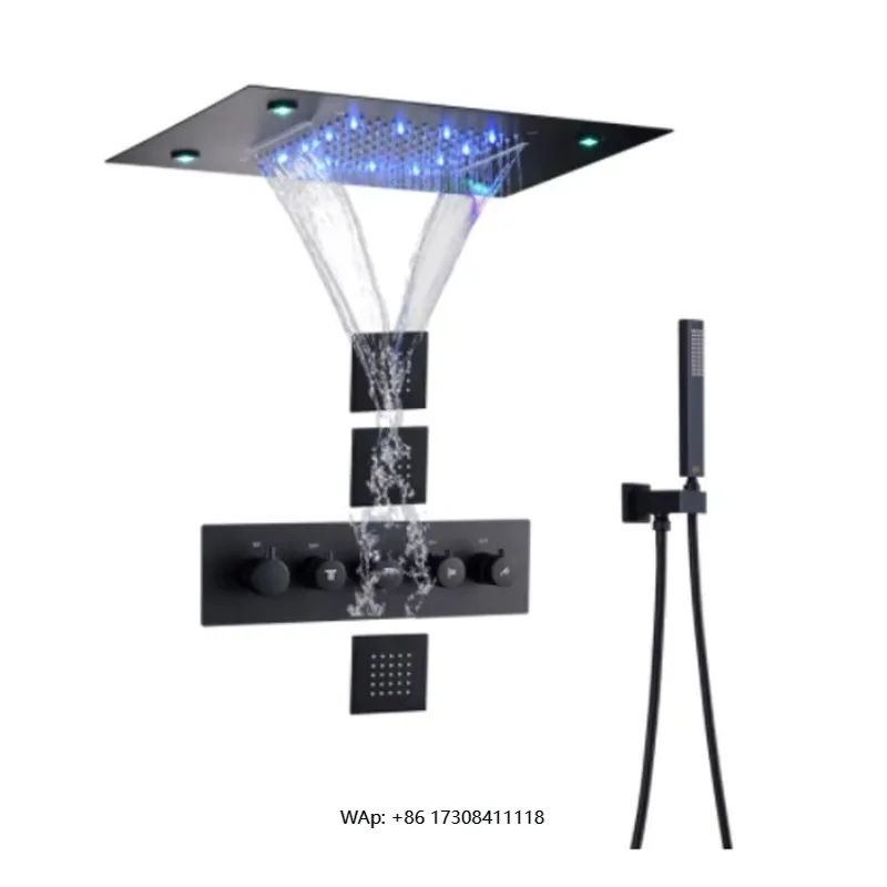 Stylish bathroom shower fixture shower set