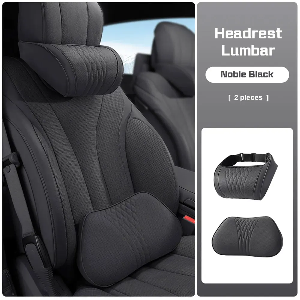 Memory Foam Car Neck Pillow Lumbar Support For Lexus F SPORT ES RX NX LS UX LM LX GX LC RZ IS CT GS Leather Car Headrest Cushion