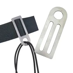 Scuba Diving Loop Bungee Triglide Weight Belt Keeper Sidemount BCD Glider Fixing Buckle Stopper Weight Belt Slide Keeper