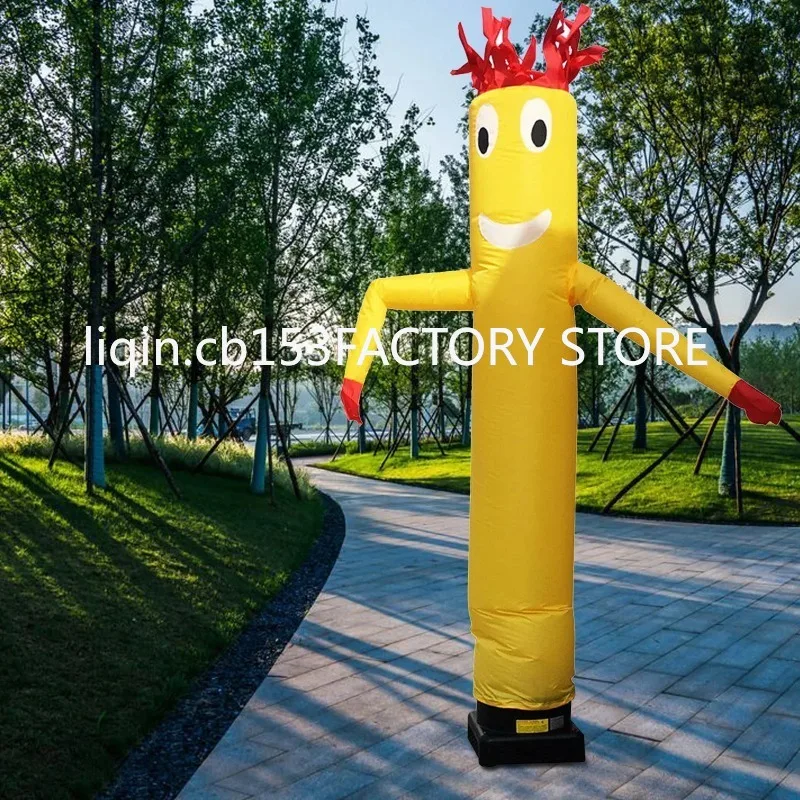6m Inflatable Wacky Waving Flailing Arms Tube Man Dancing Air Puppet-Yellow For Advertisement Promotional (No Blower)