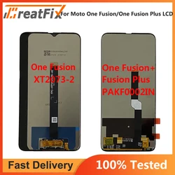 For Moto One Fusion OneFusion Fusion+ LCD Display Touch Screen Digitizer One Power Zoom One Vison Display LCD One Action Macro