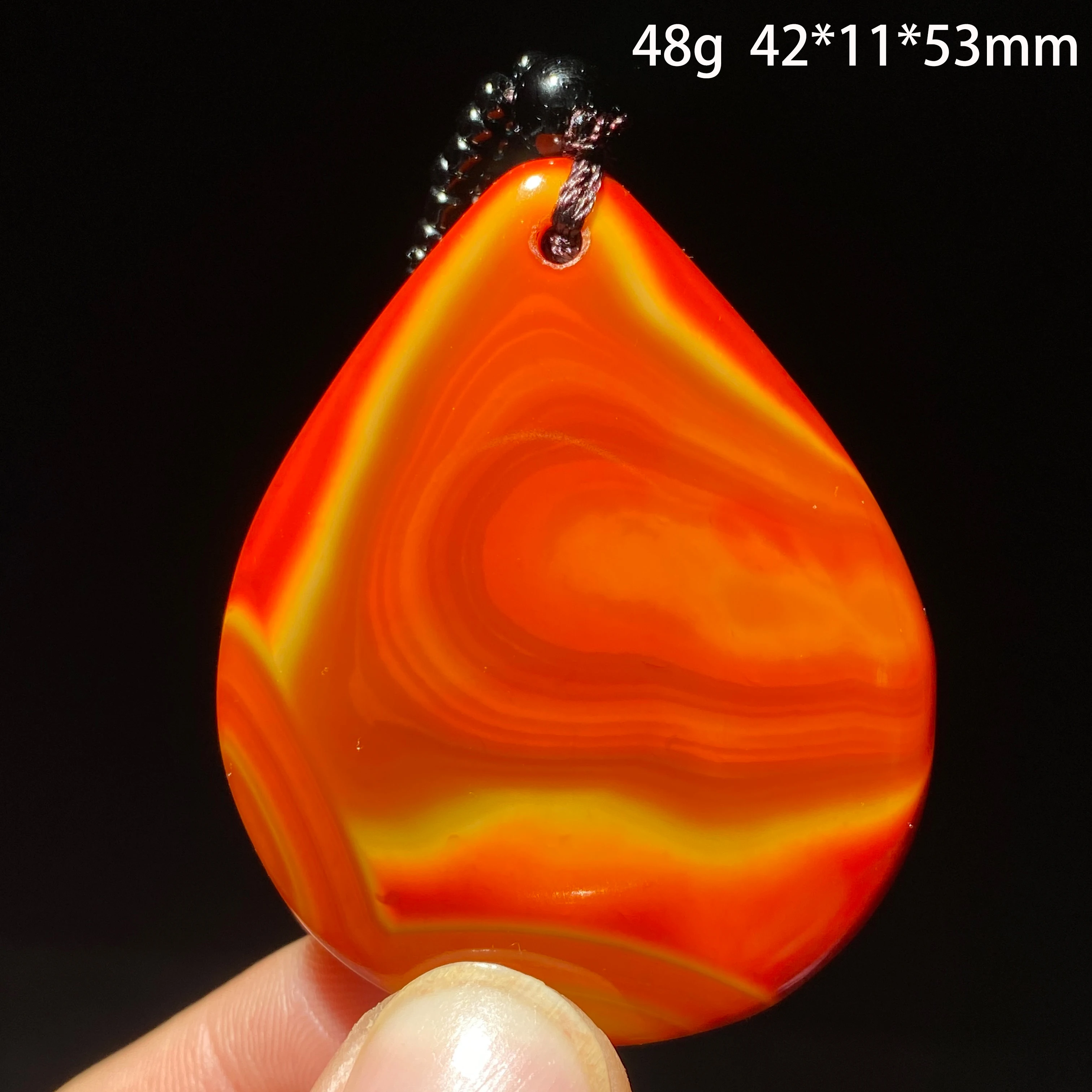 Natural Zhanguo Red Agate Sardonyx Pendant Earrings Set for Home Decoration Gift Polishing