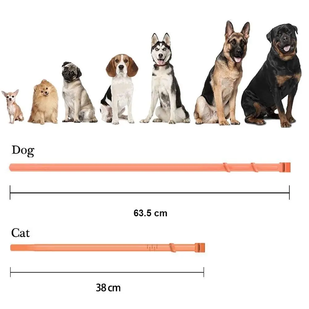 Portable 38cm/63.5cm Pet Calming Collar TPR Adjustable Dog Cat Necklace Waterproof Anxiety Stress Pet Supplies Cats