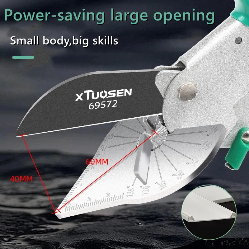 90° & 45° Adjustable Angle Shear for Woodworking, Precision Trimmer for Edge Banding, Grooving & Model Making