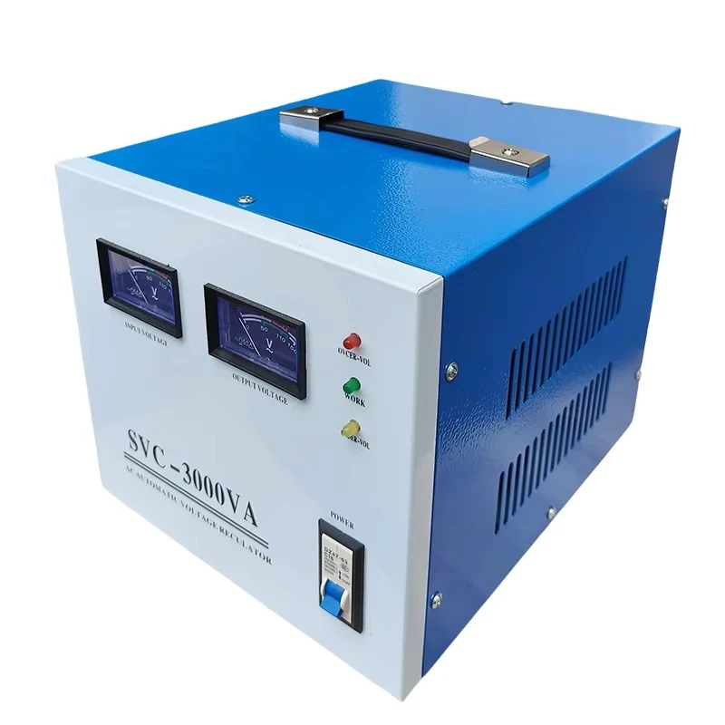 

Регулятор однофазный 3000 ВА 3000 Вт вход 150-250 В выход 220 В медный полностью автоматический высокоточный стабилизатор напряжения