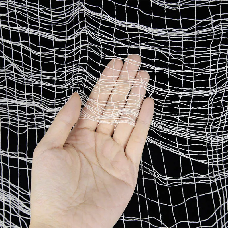 2M/4M Halloween-Dekorationen, schwarzes gruseliges Gaze-Tuch, Fenster, Tisch, Tür, Netz, gruseliges Kostüm, Party, Spukhaus, Wand, DIY-Dekoration – Detail 15