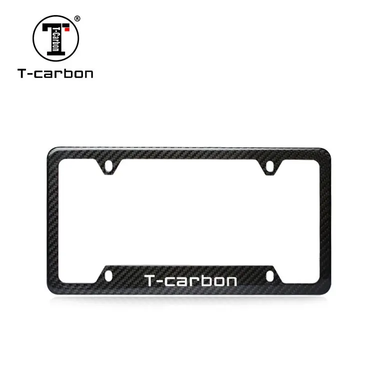 Wholesale US Standard Size Real Carbon Fiber Car License Plate Frame OEM Factory Universal USA Car Parts