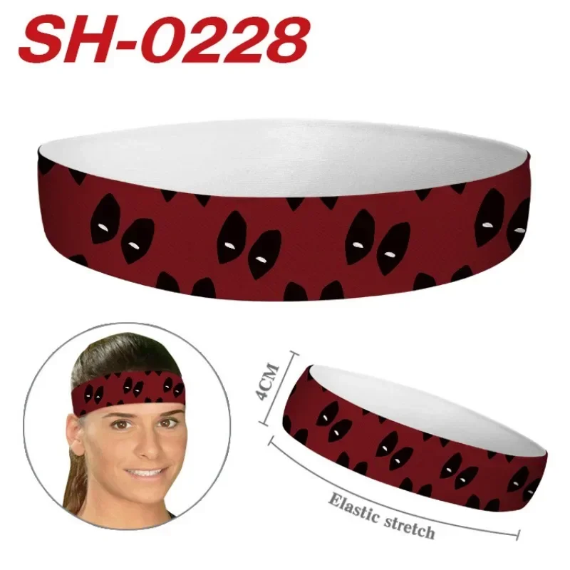 New Marvel Hair Band Anime Neighborhood Sports Sweat-absorbent Hair Band Running Fitness Forehead Protector Head Scarf Headband