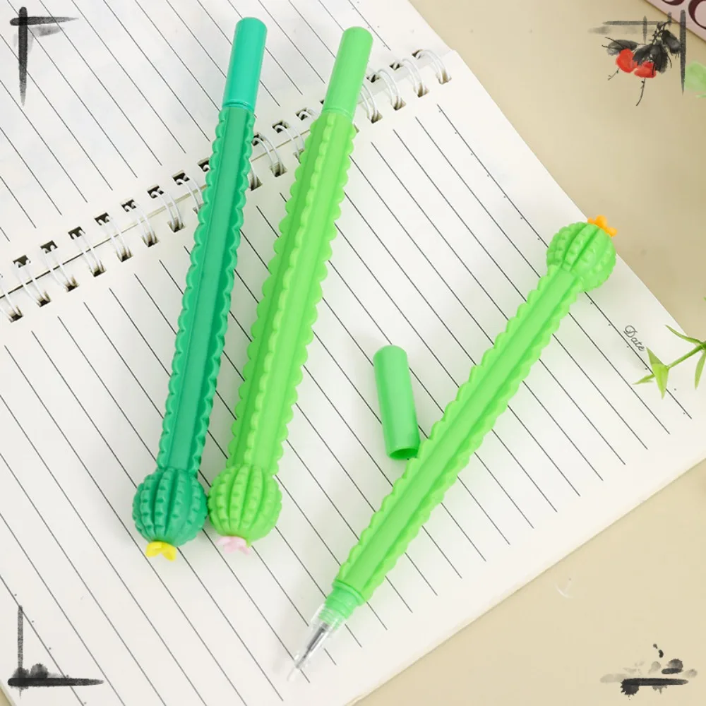 Imagem -06 - Criativo Kawaii Cactus Gel Canetas Conjunto para a Escola Papelaria de Escritório Kid Prêmios Presentes Volta às Aulas 24 Pcs