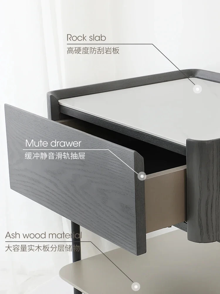 Bedside Table Simple Practical Durable Modern Simple Side Cabinet Storage Door Key Small Cabinet
