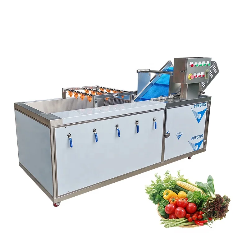 commercial automatic bubble cleaning machine/ fruit and vegetable washing machine