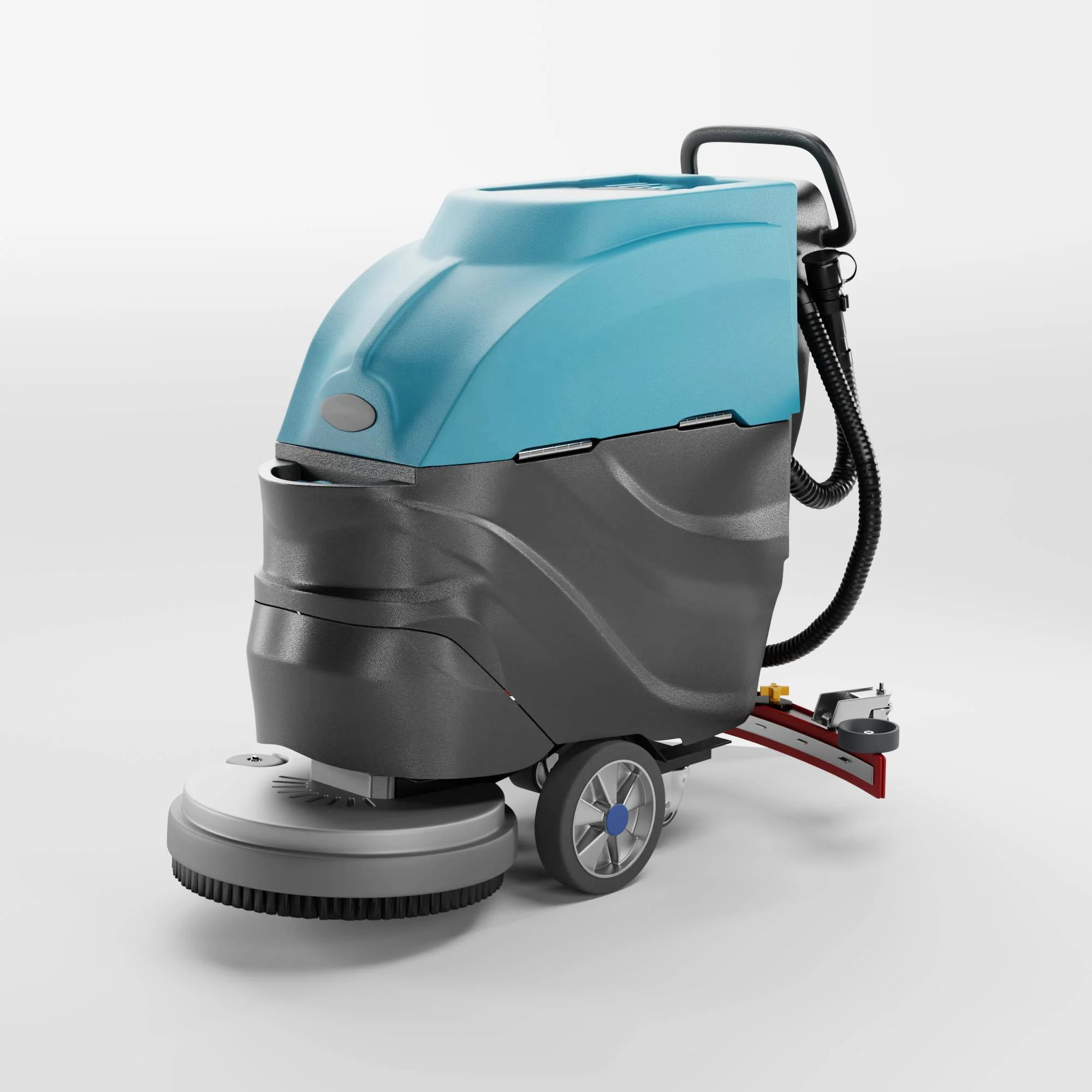 Quick Drying Heavy Duty Commercial 24V Battery Powered Walk-Behind Floor Scrubber 530mm 2200m2/h 50L/55L Tank