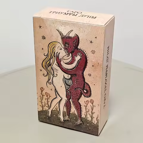 10.3*6cm Trionfi Della Luna Tarot Deck 78 Pcs Tarot Cards In Russian Language
