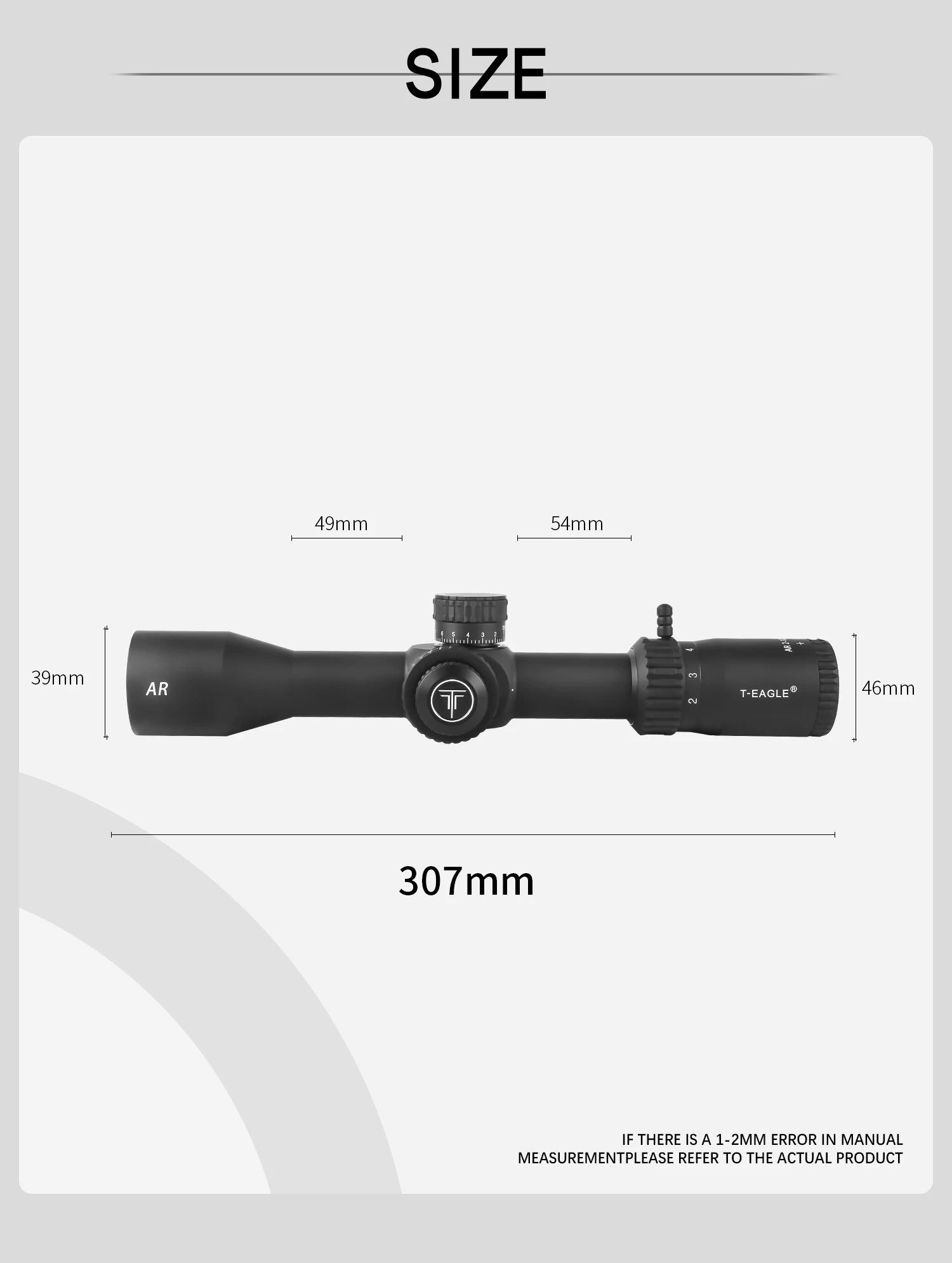 T-EAGLE genuine product-AR 2-12X40 SF Medium Range Hunting Sight Outdoor Precision Strike Optical Sniper Sight