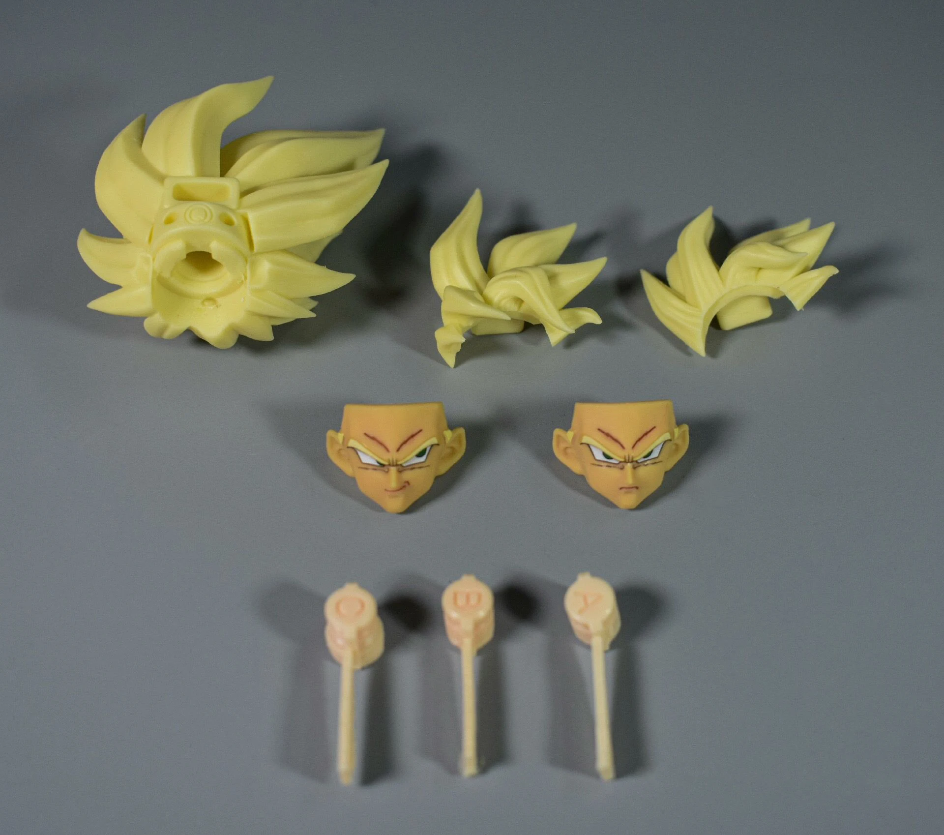 In Stock Dragon Ball Heads Accessories SHF Awakening Legendary Super Saiyan Son Goku 3.0 Heads Accessories Headsculpt