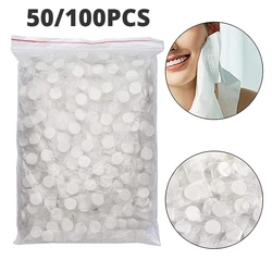 50/100PCS Disposable Facial Cleaning Towel Portable Soft Non Woven Compressed Handkerchief For Travel Camping Hiking