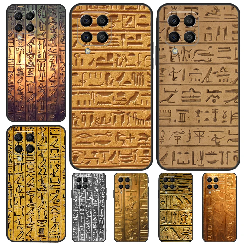 Egyptian Hieroglyphics Case For Samsung Galaxy M12 M22 M32 M52 M13 M23 M33 M53 M20 M21 M31 M51 M14 M34 M54 M30s