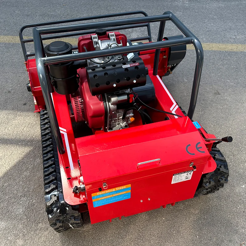 800mm作業幅、リモコン操作式クローラー式芝刈り機、農場および庭園用